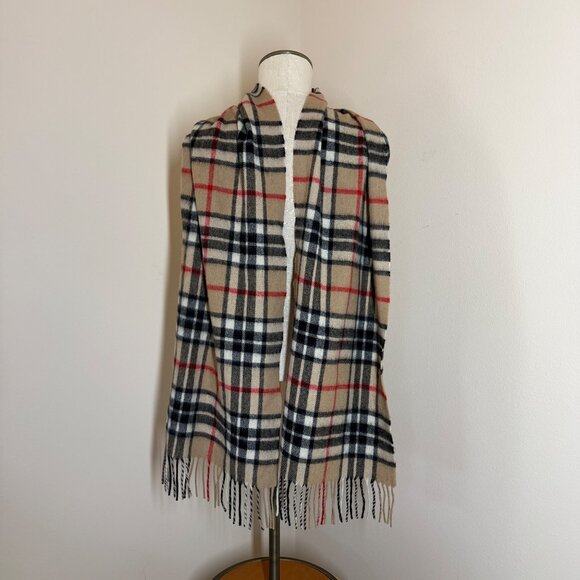 James Pringle Weavers 100% Wool Tartan Plaid Fringe Scarf OS Unisex Old Money - Picture 2 of 5